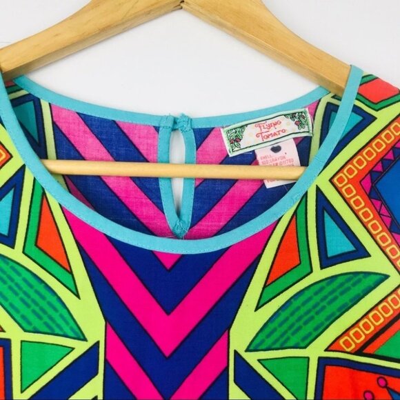 Flying Tomato  multicolour printed Pattern sleeveless Mini dress Women size S - Picture 9 of 16